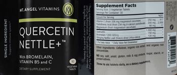 Mt. Angels Vitamins Quercetin Nettle+ - supplement