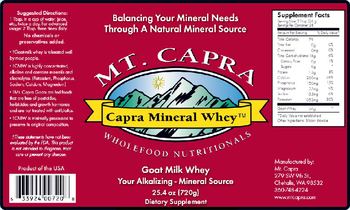 Mt. Capra Capra Mineral Whey - supplement