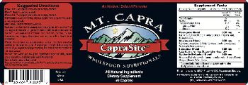 Mt. Capra CapraSite - supplement