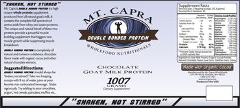 Mt. Capra Double Bonded Protein Chocolate - supplement