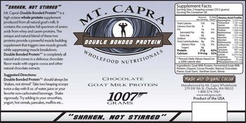 Mt. Capra Double Bonded Protein - goat milk protein