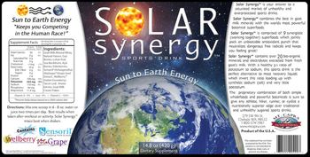 Mt. Capra Solar Synergy - supplement