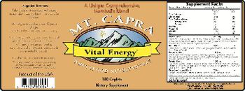 Mt. Capra Vital Energy - supplement
