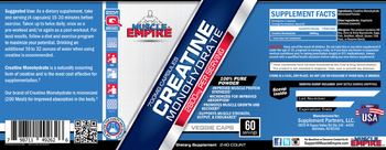 Muscle Empire Creatine Monohydrate 2800 mg - supplement