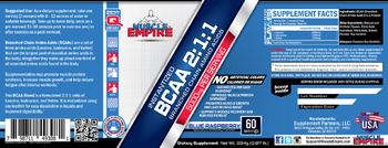 Muscle Empire Instantized BCAA 2:1:1 Blue Raspberry - supplement