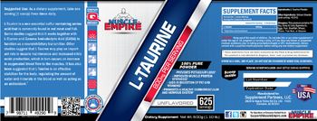 Muscle Empire L-Taurine 800 mg Unflavored - supplement