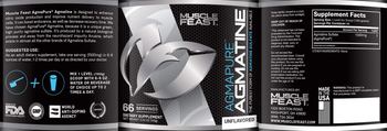 Muscle Feast AgmaPure Agmatine Unflavored - supplement