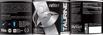 Muscle Feast Free Form Taurine 2400 mg Unflavored - supplement