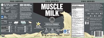 Muscle Milk Brand Pro Series Protein Powder Intense Vanilla - supplement