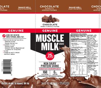 Muscle Milk Muscle Milk Genuine Chocolate - supplement