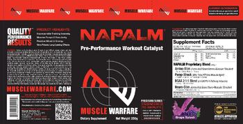 Muscle Warfare Napalm Grape Splash - supplement