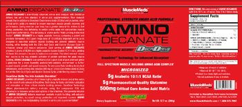 MuscleMeds Amino Decanate Citrus Lime - supplement