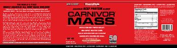 MuscleMeds Carnivor Mass Chocolate Peanut Butter - supplement
