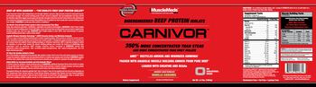MuscleMeds Carnivor Vanilla Caramel - supplement