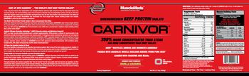 MuscleMeds Carnivor Vanilla Caramel - supplement