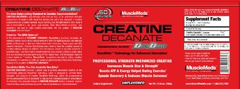 MuscleMeds Creatine Decanate Unflavored - supplement