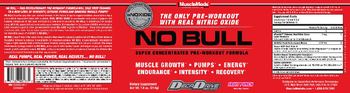 MuscleMeds No Bull Fruit Punch - supplement