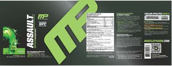 MusclePharm Assault Green Apple - supplement