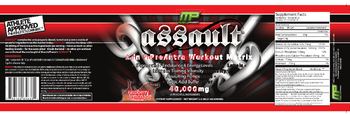 MusclePharm Assault Raspberry Lemonade Flavor - supplement