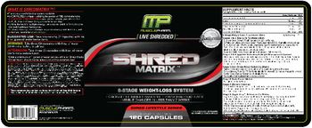 MusclePharm Shred Matrix - supplement