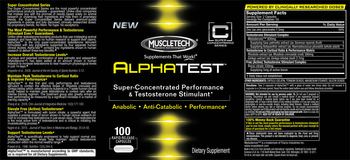 MuscleTech Concentrated Series Alphatest - supplement