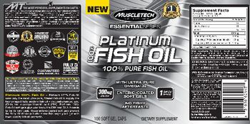 MuscleTech Essential Series 100% Platinum Fish Oil - supplement