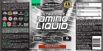 MuscleTech Essential Series 100% Ultra-Pure 100% Amino Liquid Fruit Punch - supplement