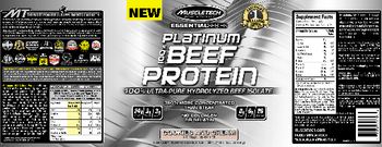 MuscleTech Essential Series Platinum 100% Beef Protein Cookies And Cream - supplement