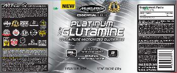 MuscleTech Essential Series Platinum 100% Glutamine - supplement