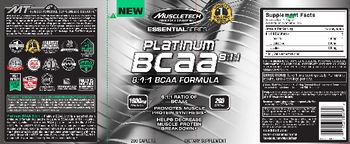 MuscleTech Essential Series Platinum BCAA 8:1:1 - supplement