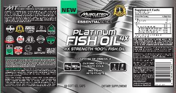 MuscleTech Essential Series Platinum Fish Oil 4x - supplement