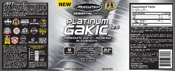 MuscleTech Essential Series Platinum GAKIC 22.5 - supplement
