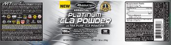 MuscleTech Essential Series Platinum Pure CLA Powder - supplement