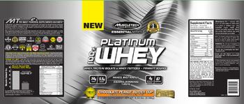 MuscleTech Essential Series Platium 100% Whey Chocolate Peanut Butter Cup - supplement