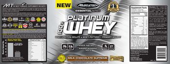 MuscleTech Essential Series Platium 100% Whey Milk Chocolate Supreme - supplement