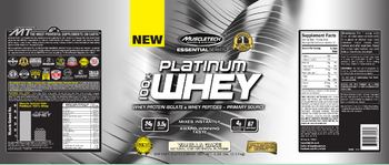 MuscleTech Essential Series Platium 100% Whey Vanilla Cake - supplement