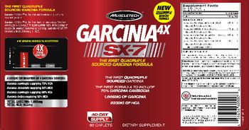 MuscleTech Garcinia4x SX-7 - supplement