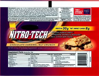 MuscleTech Nitro-Tech Chocolate Caramel Nut Crunch - supplement