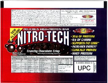 MuscleTech Nitro-Tech Crunchy Chocolate Crisp - supplement