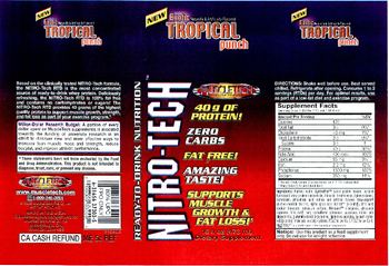 MuscleTech Nitro-Tech Exotic Tropical Punch - supplement