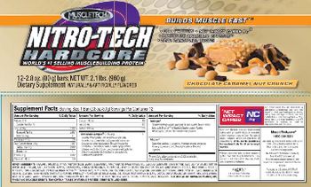 MuscleTech Nitro-Tech Hardcore Chocolarte Caramel Nut Crunch - supplement