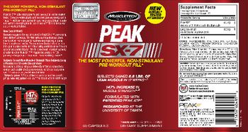 MuscleTech Peak SX-7 - supplement