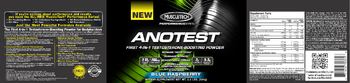 MuscleTech Performance Series Anotest Blue Raspberry - supplement