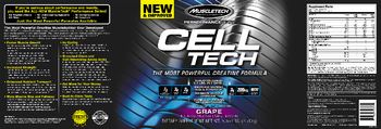MuscleTech Performance Series Cell Tech Grape - supplement