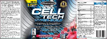 MuscleTech Performance Series CELL TECH HYPER-BUILD Extreme Fruit Punch - supplement