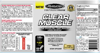 MuscleTech Performance Series Clear Muscle - supplement