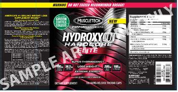 MuscleTech Performance Series Hydroxycut Hardcore Elite - americas 1 selling weight loss supplement brand