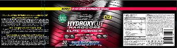 MuscleTech Performance Series Hydroxycut Hardcore Elite Powder Blue Raspberry - supplement