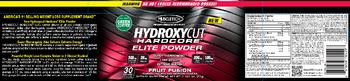 MuscleTech Performance Series Hydroxycut Hardcore Elite Powder Fruit Fusion - supplement