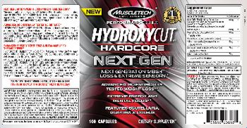 MuscleTech Performance Series Hydroxycut Hardcore Next Gen - supplement